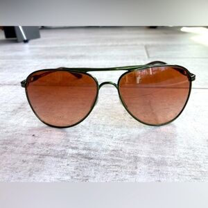 Oakley Green Aviator Sunglasses